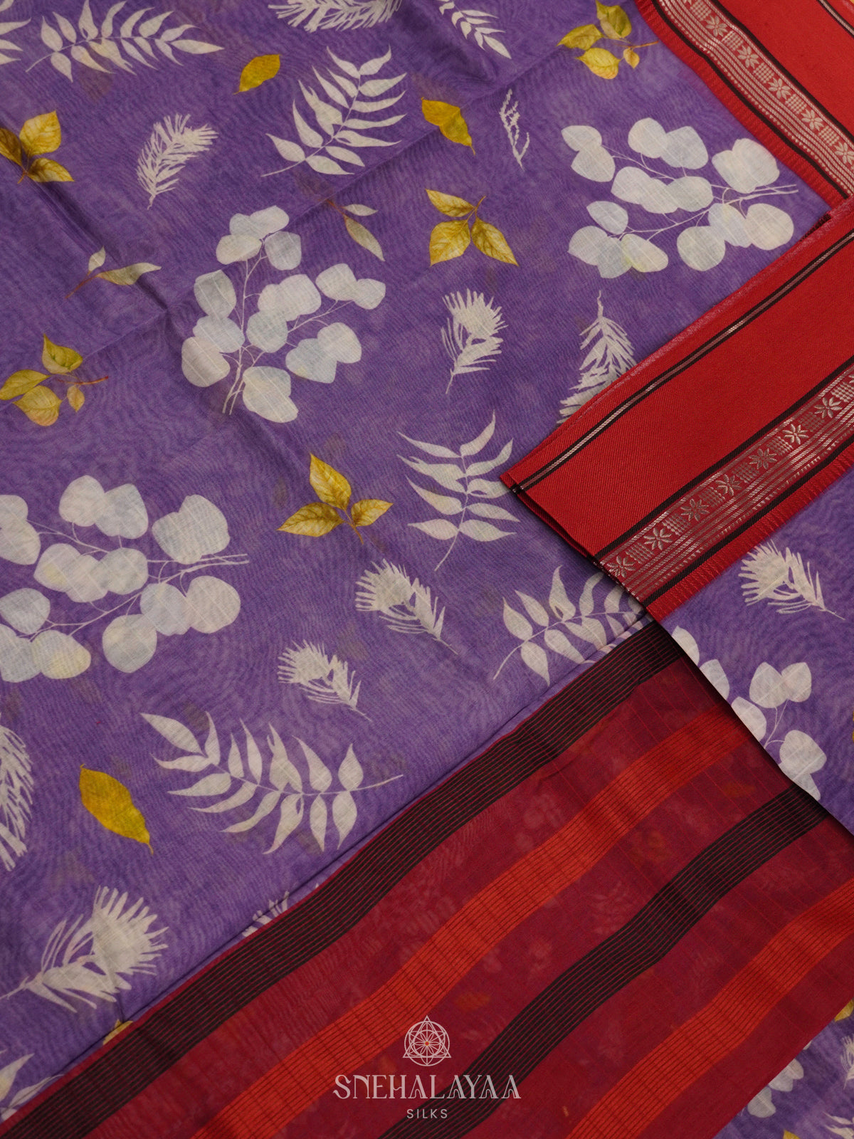 Purple Chanderi Saree