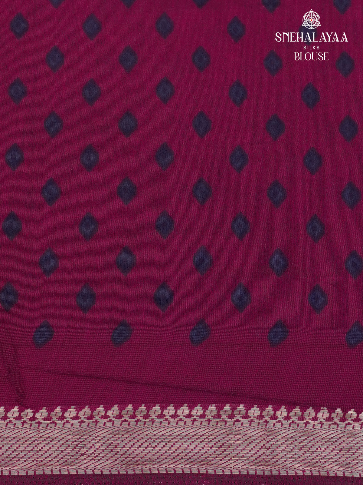 Navy Blue Chanderi Saree