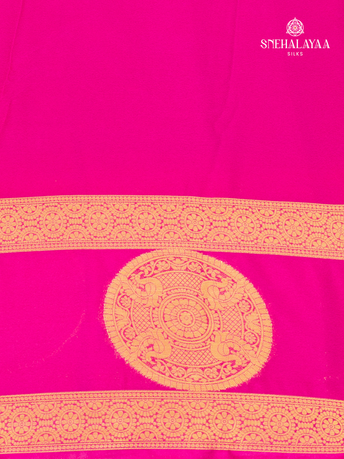 Black Mysore Silk Saree