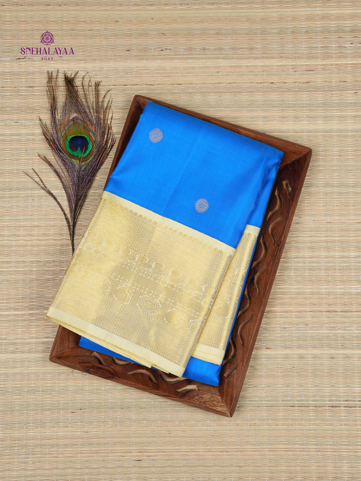Blue Kanjivaram Silk Saree