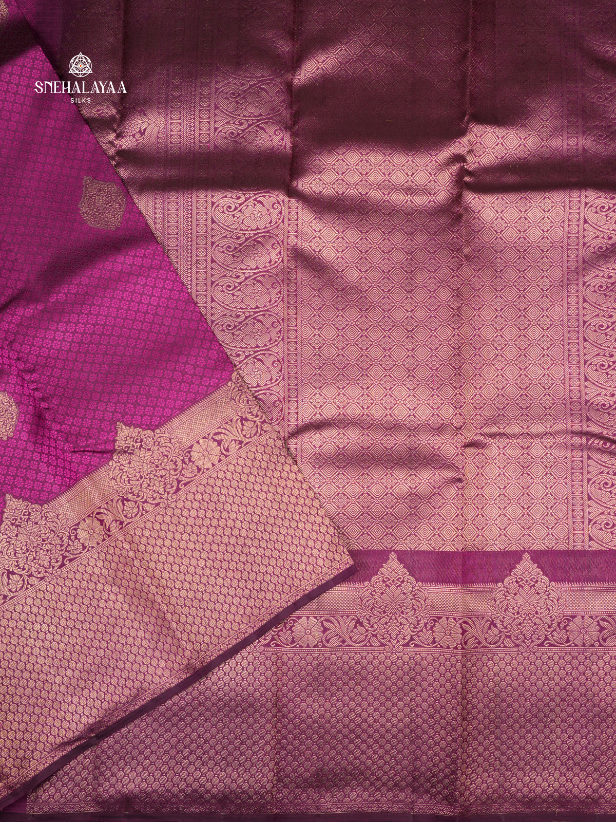 Orchid Purple Kanjivaram Silk Saree