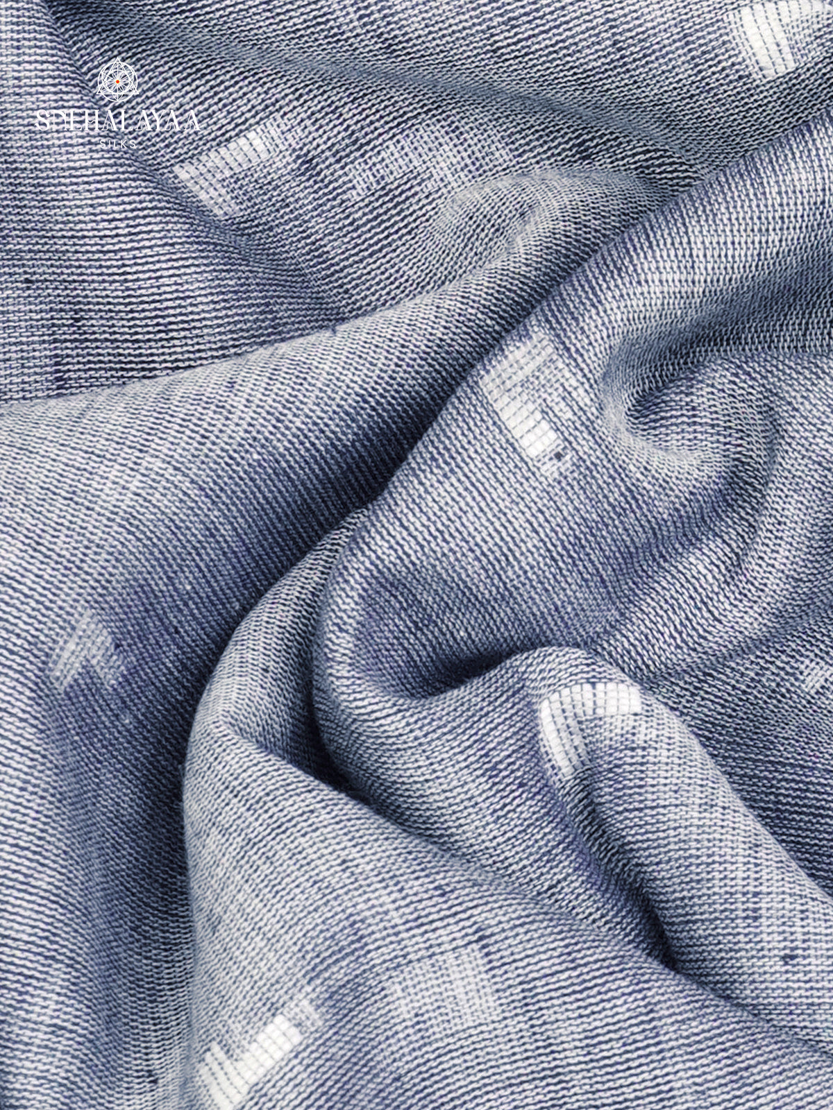 Pastel Blue Sambalpuri Cotton Saree