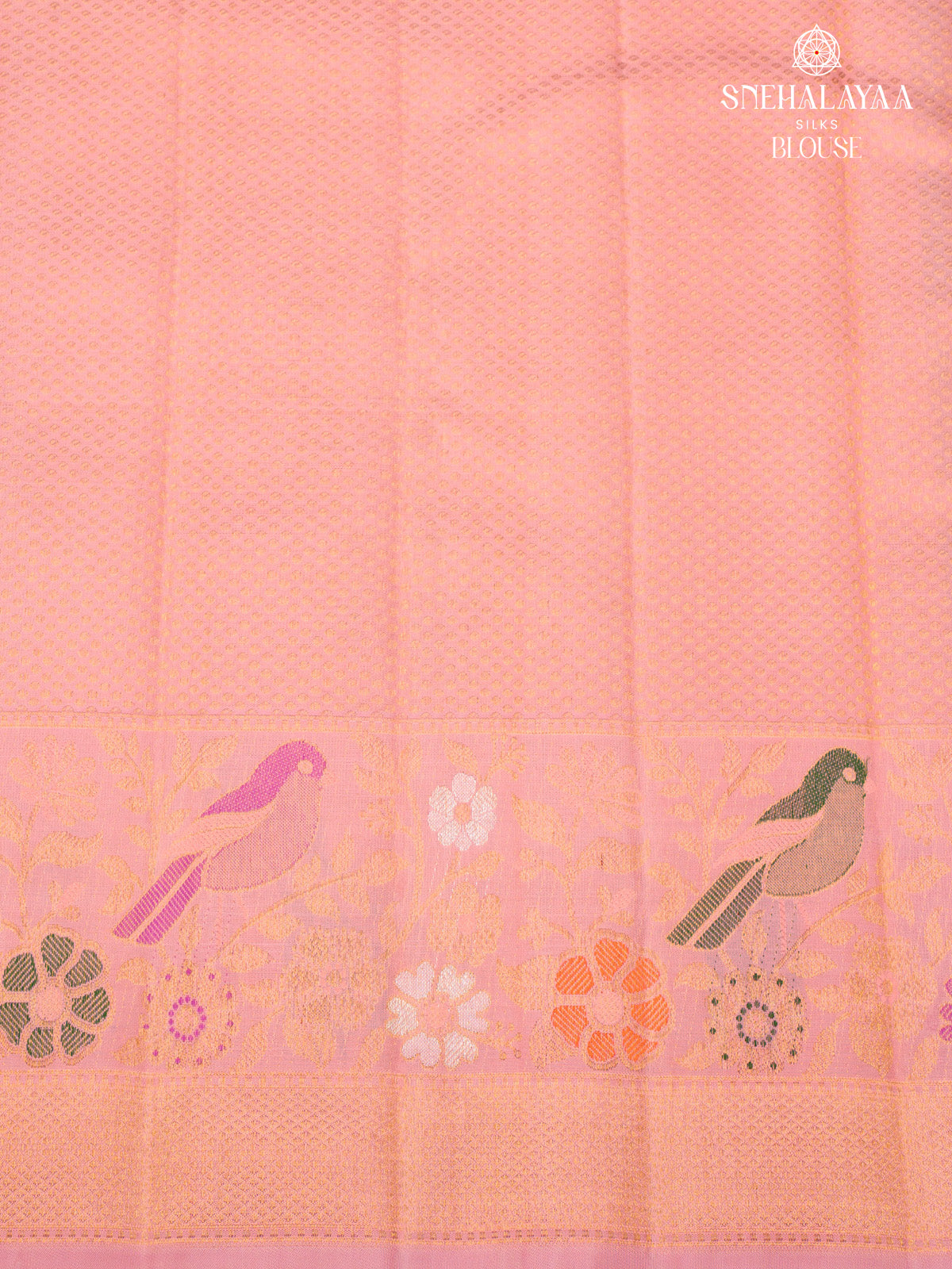 Rust Orange Kanjivaram Silk Saree