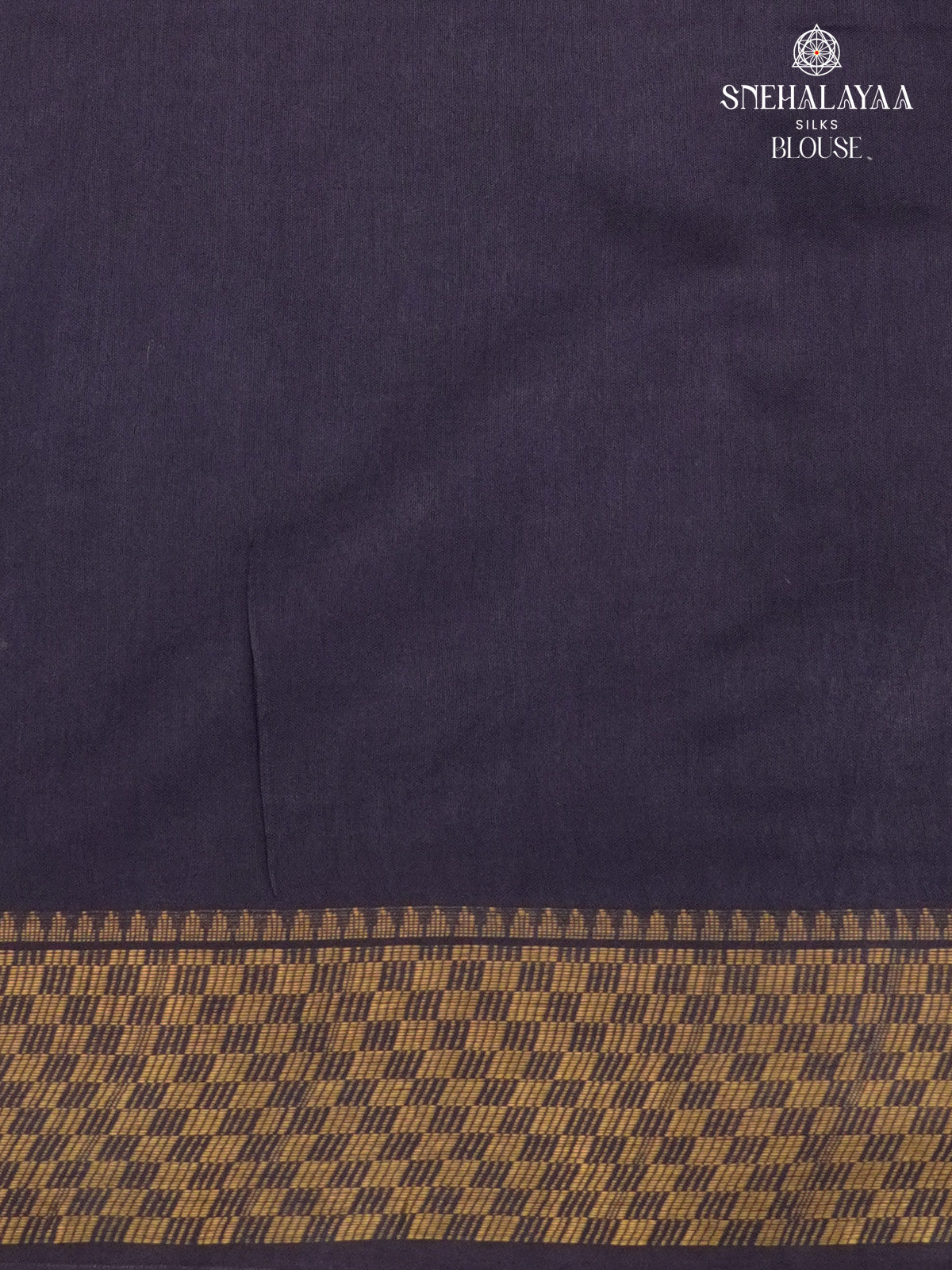 Indigo Blue Bamboo Silk Saree