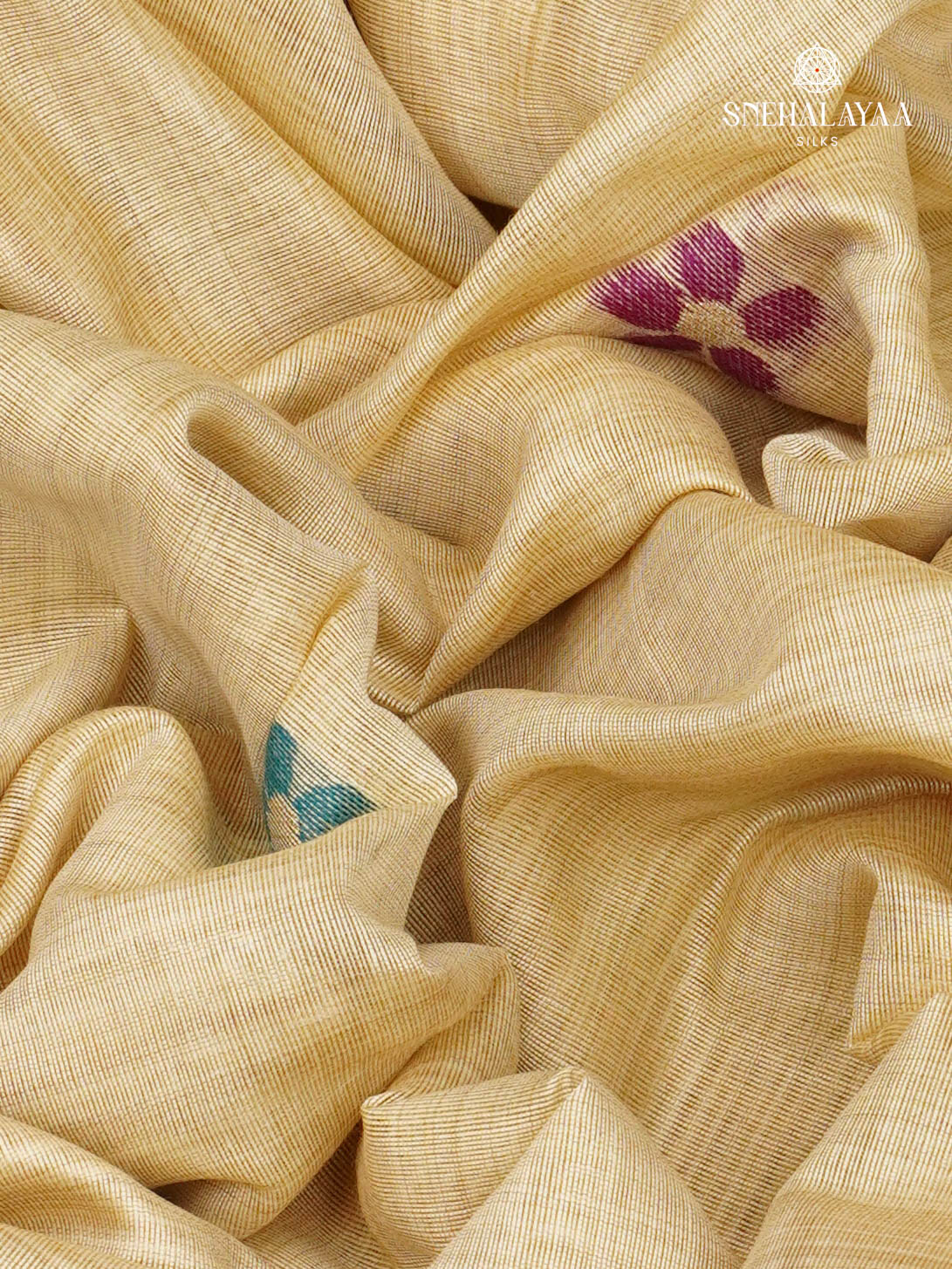 Cream Munga Cotton Saree