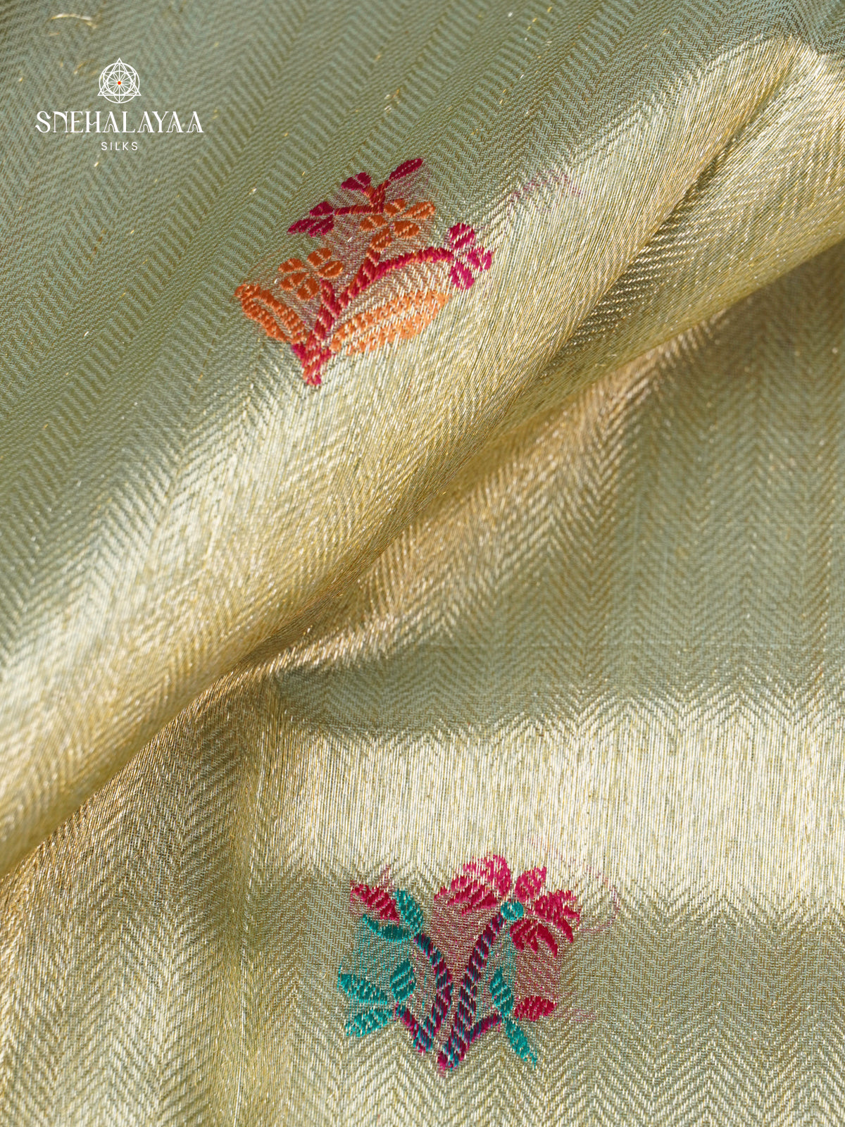 Silver Grey Kanjivaram Silk Saree