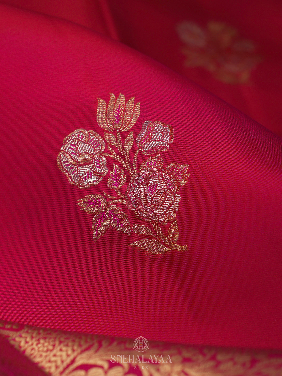 Pink Kanjivaram Silk Saree