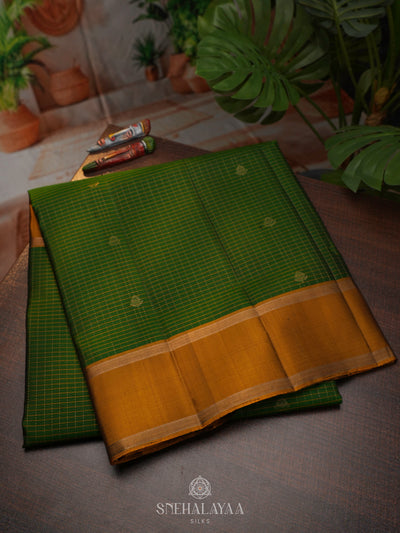 Emerald Green Soft Silk Saree