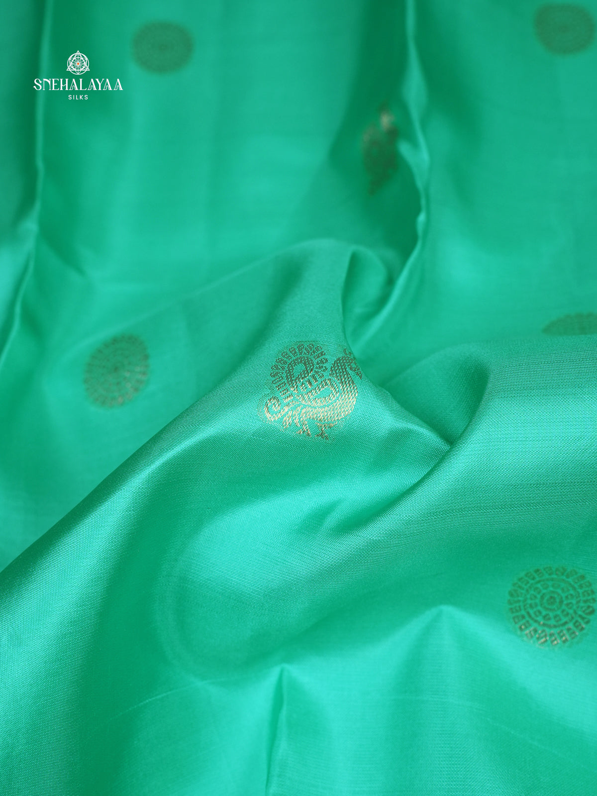 Teal Green Kanjivaram Silk Saree