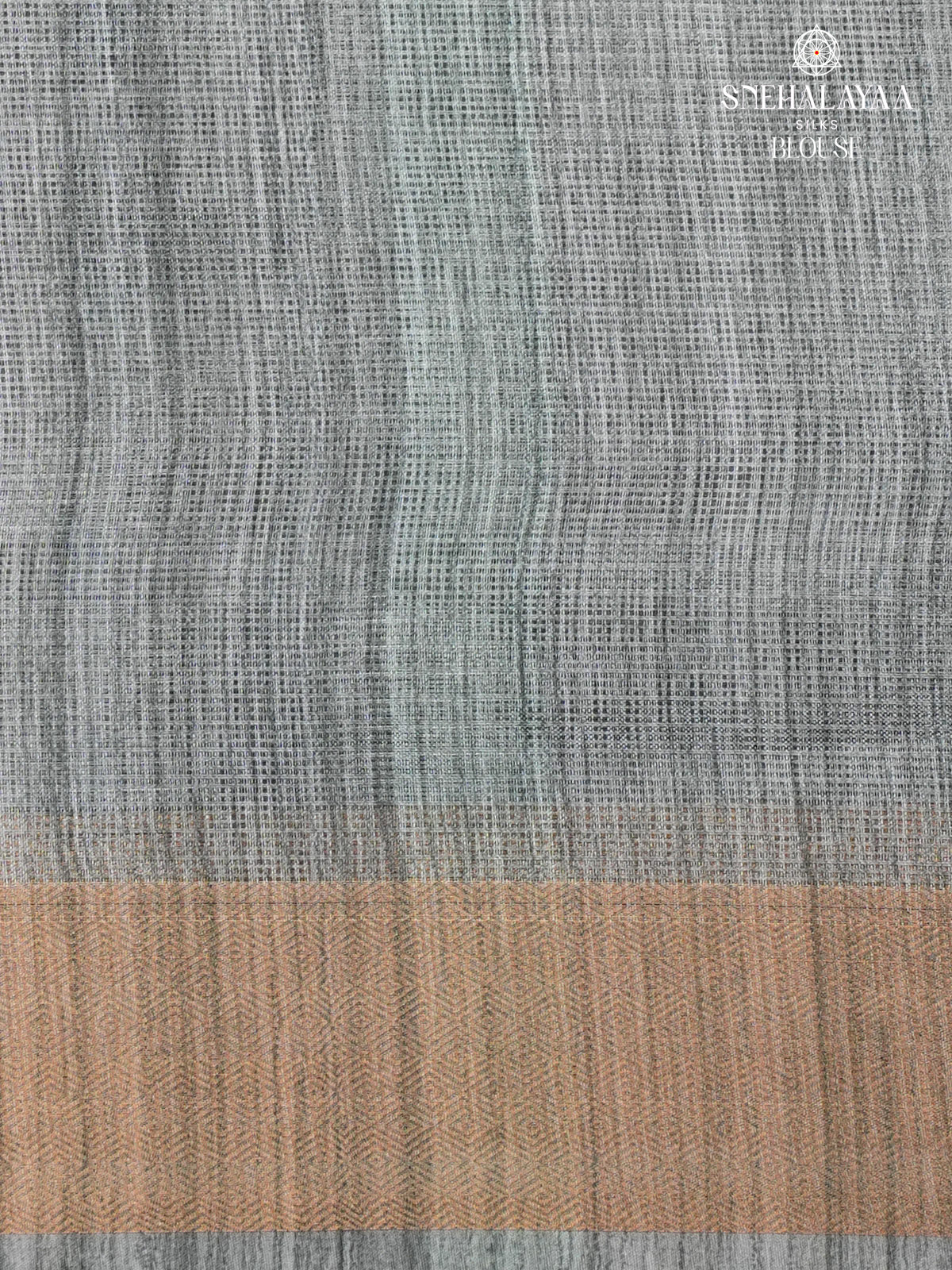 Grey Printed Kota Saree