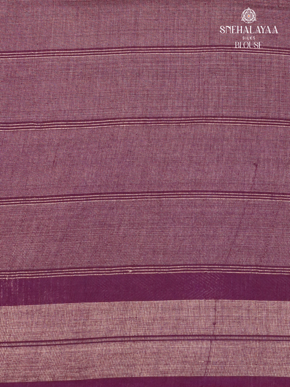 Purple Bamboo Silk Saree