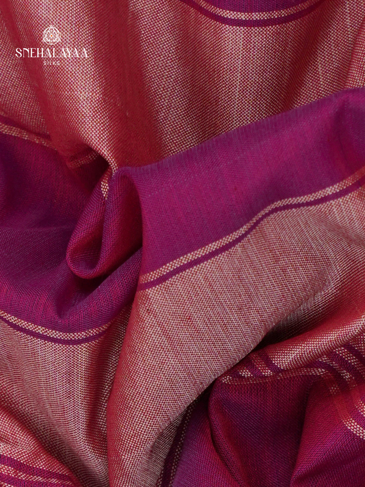 Rani Pink Narayanpet Cotton Saree without Blouse