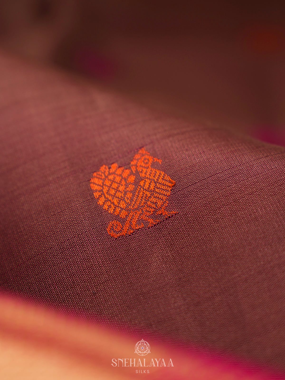 Brown Kanjivaram Silk Saree