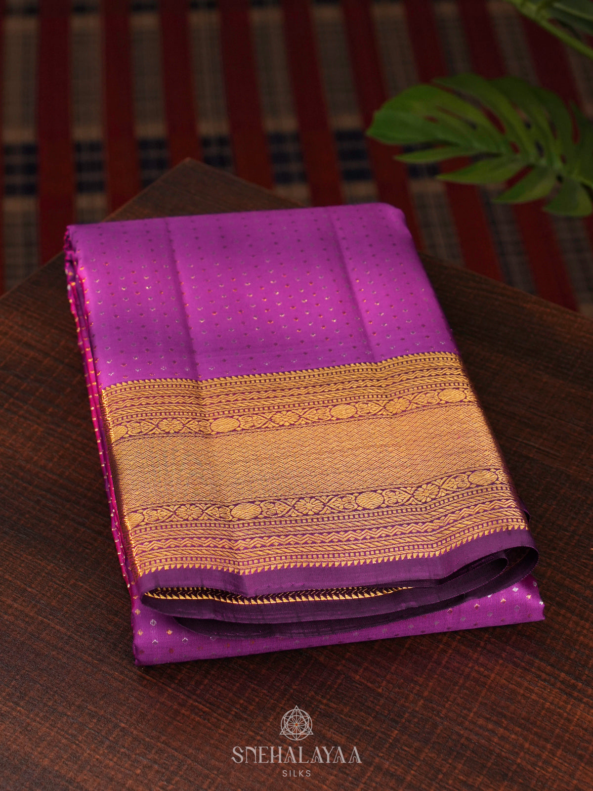 Magenta Kanjivaram Silk Saree