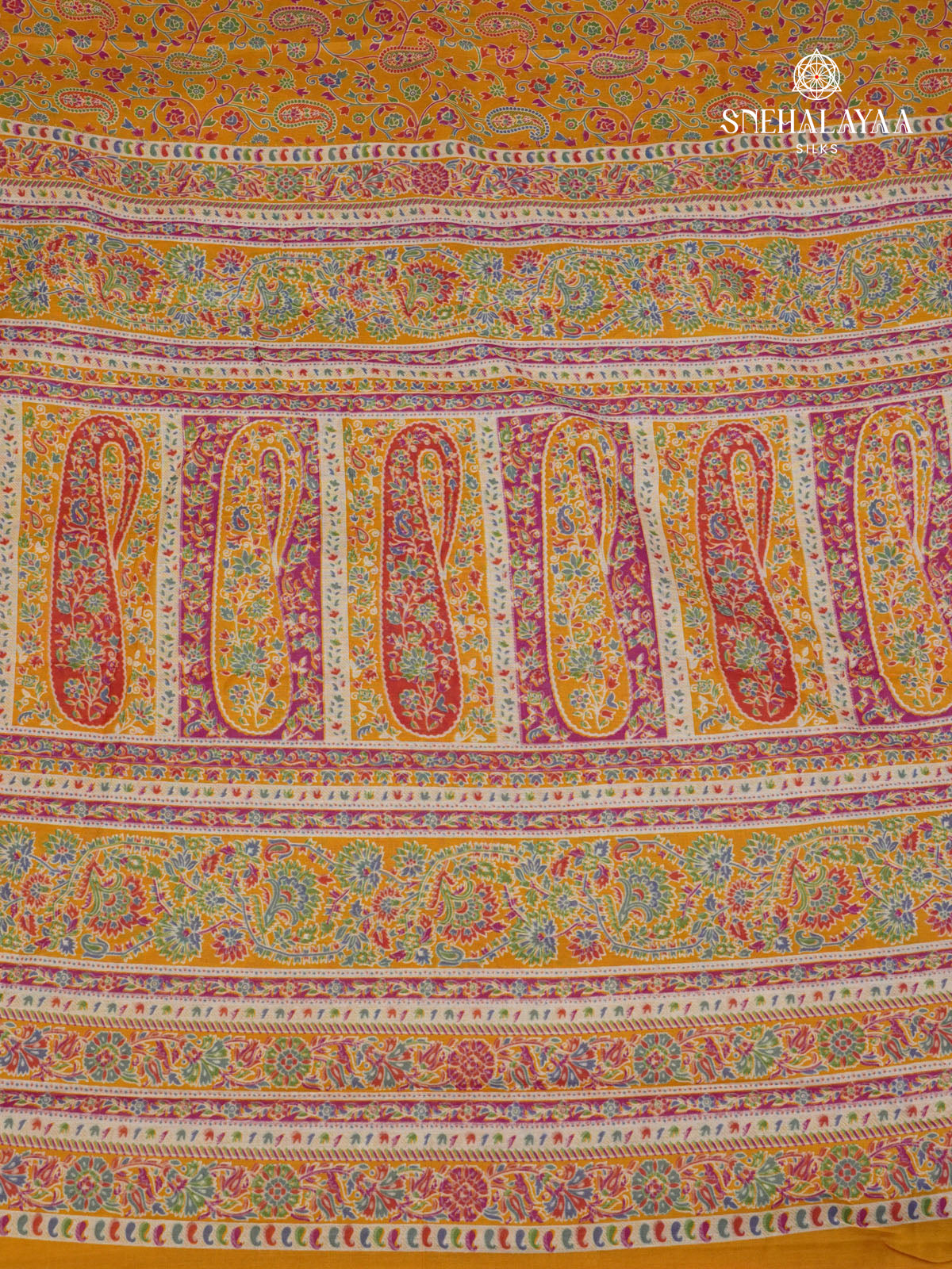 Yellow Dola Silk Saree