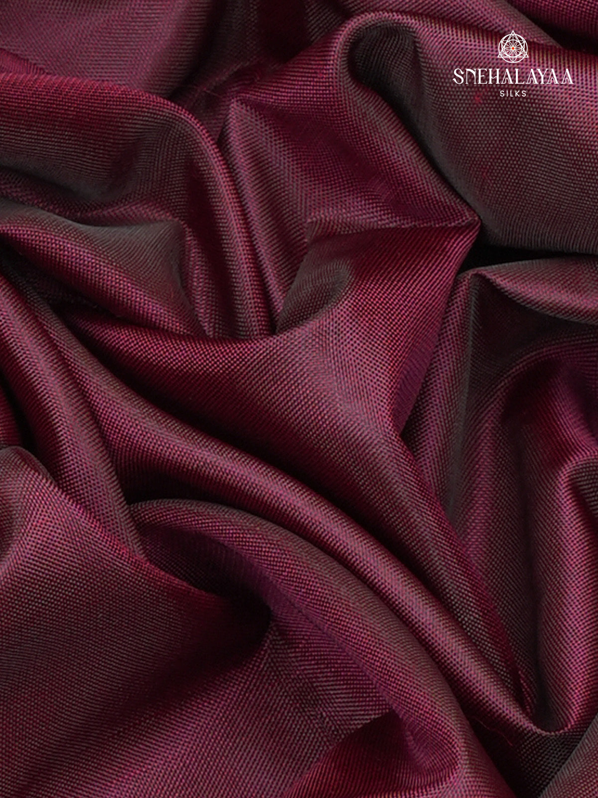 Burgundy Banana Pith Saree