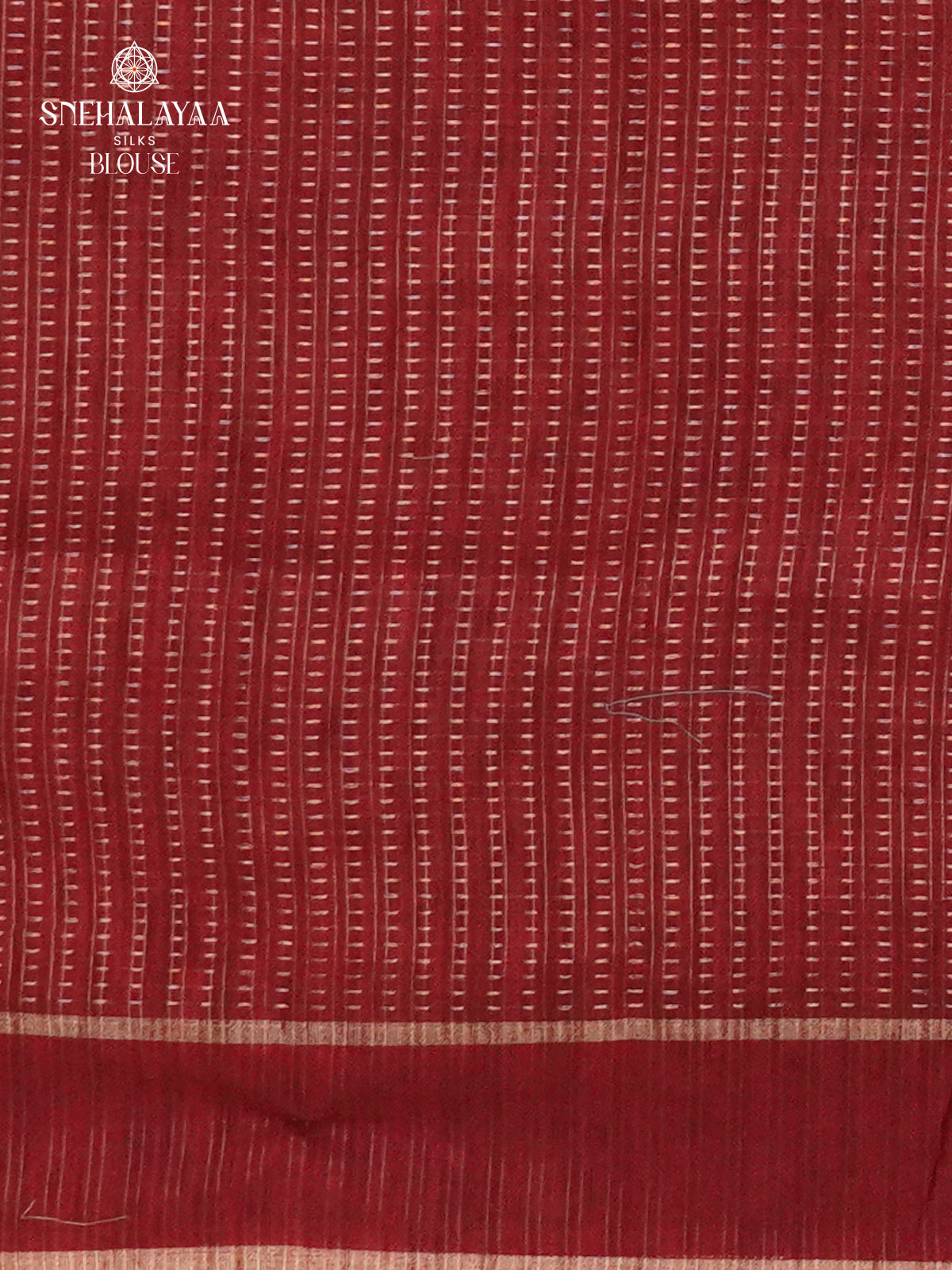 Marron Munga Tussar Embroidery Saree