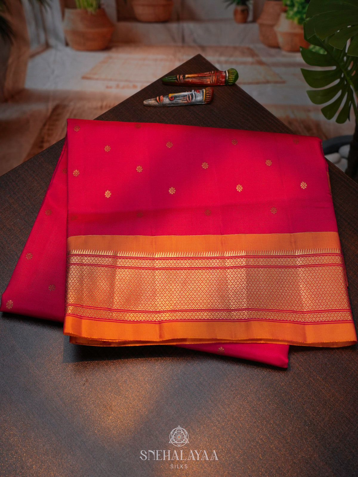 Pink Kanjivaram Silk Saree