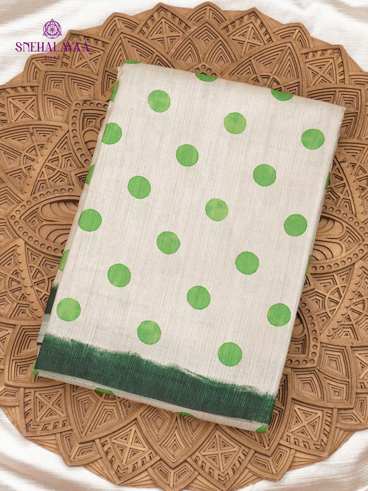 Off White Tussar Saree