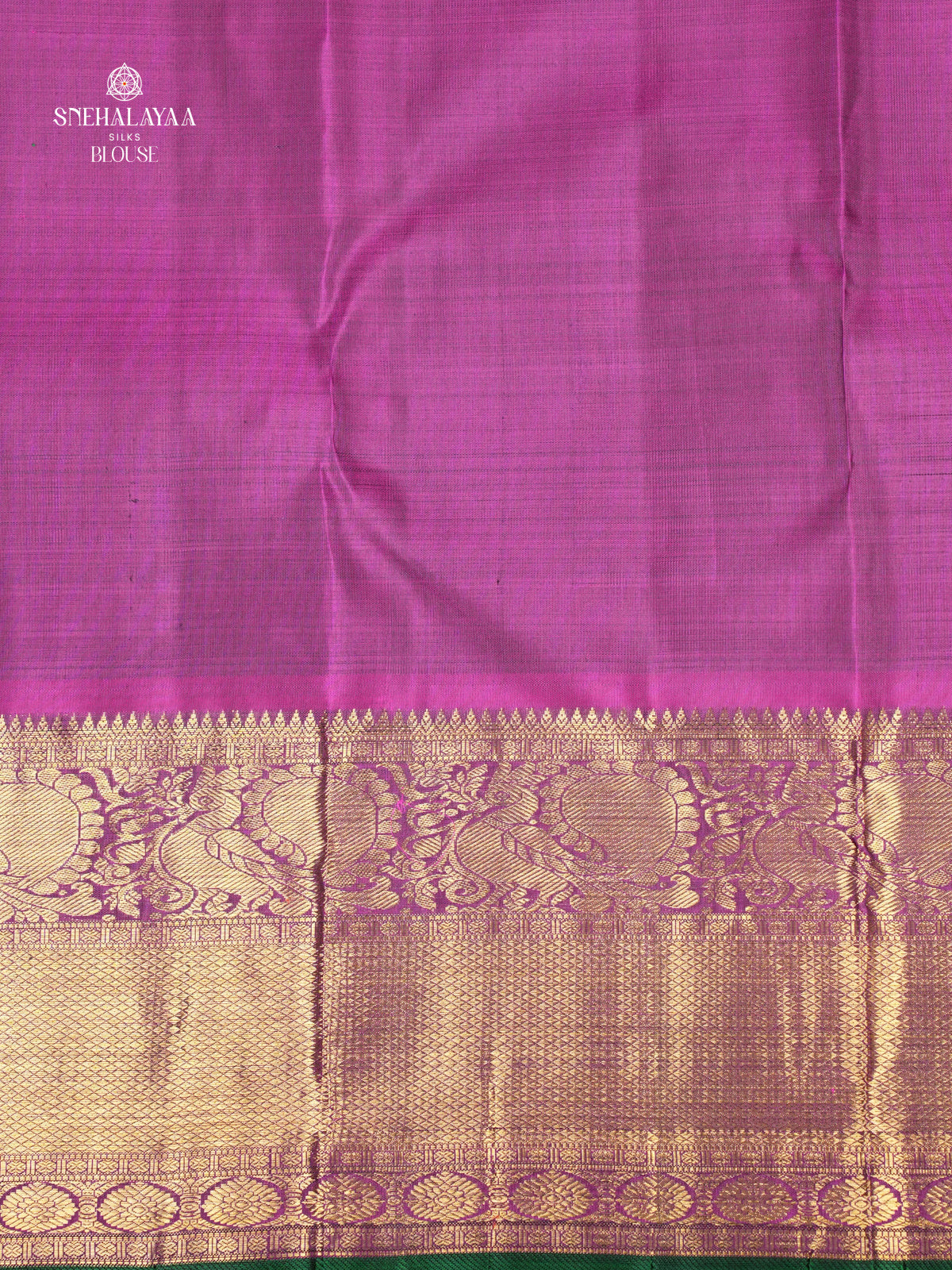 Forest Green Kanjivaram Silk Saree