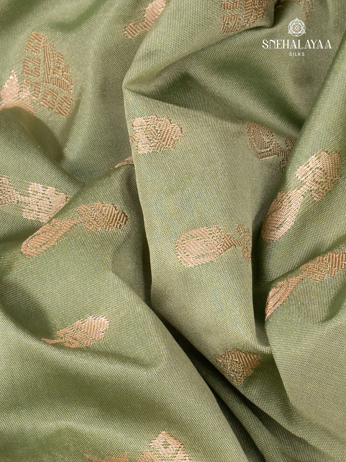 Sage Green Soft Silk Saree