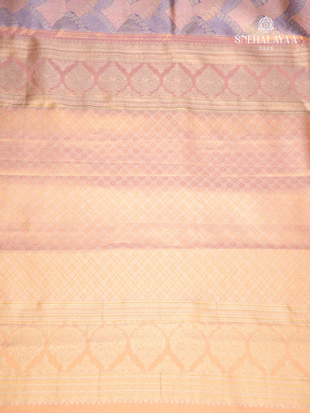 Peach Kanjivaram Silk Saree