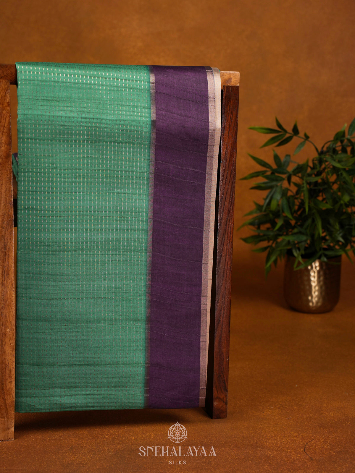 Mint Green Tussar Saree
