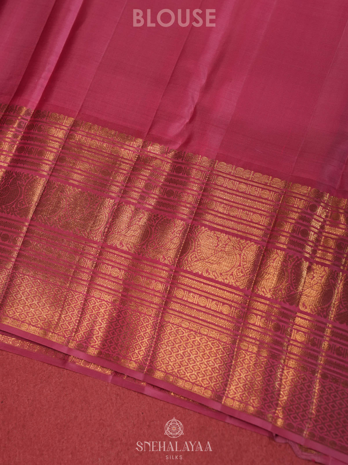 Chocolate Brown Kanjivaram Silk Saree