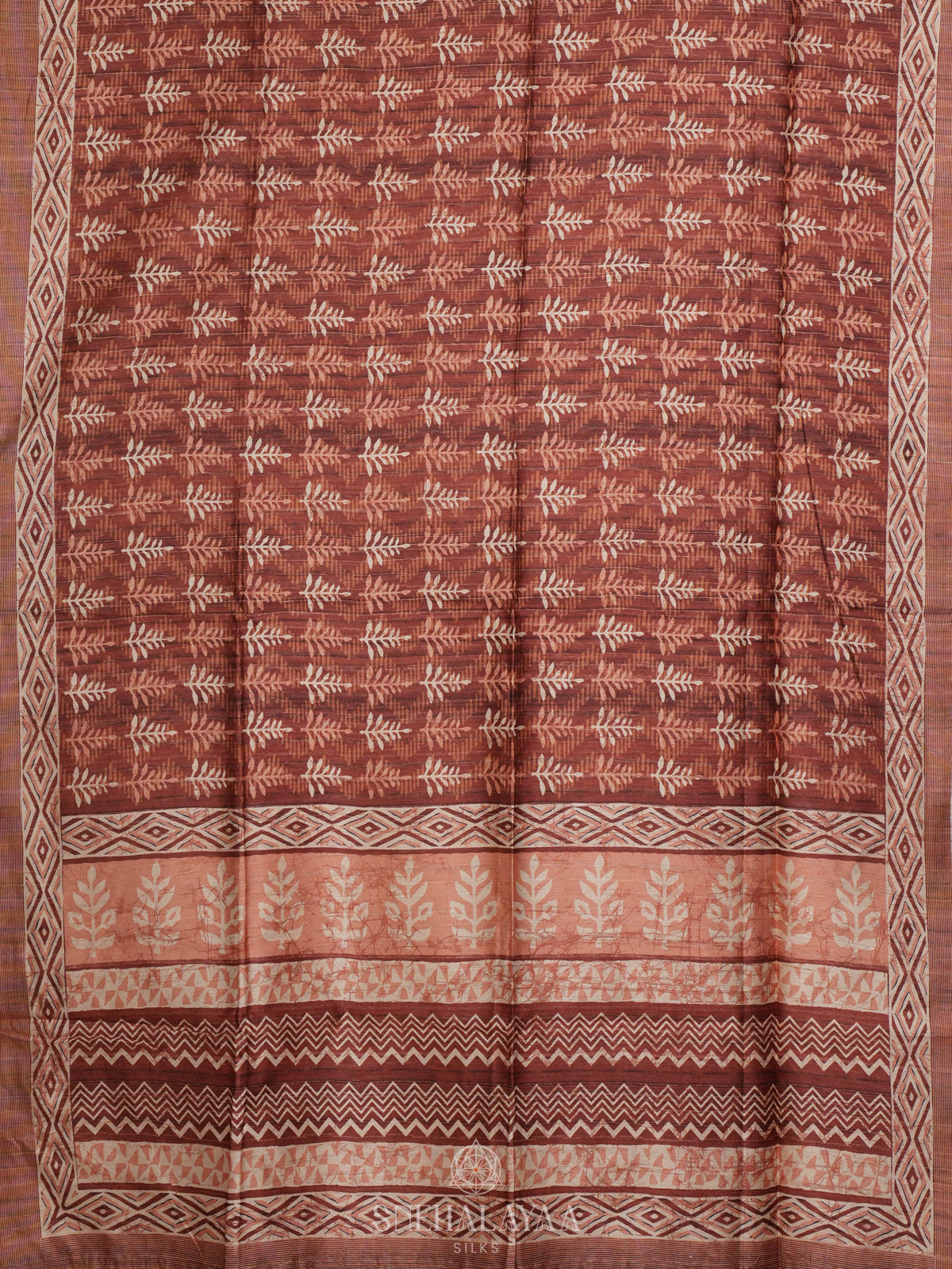 Brown Tussar Saree