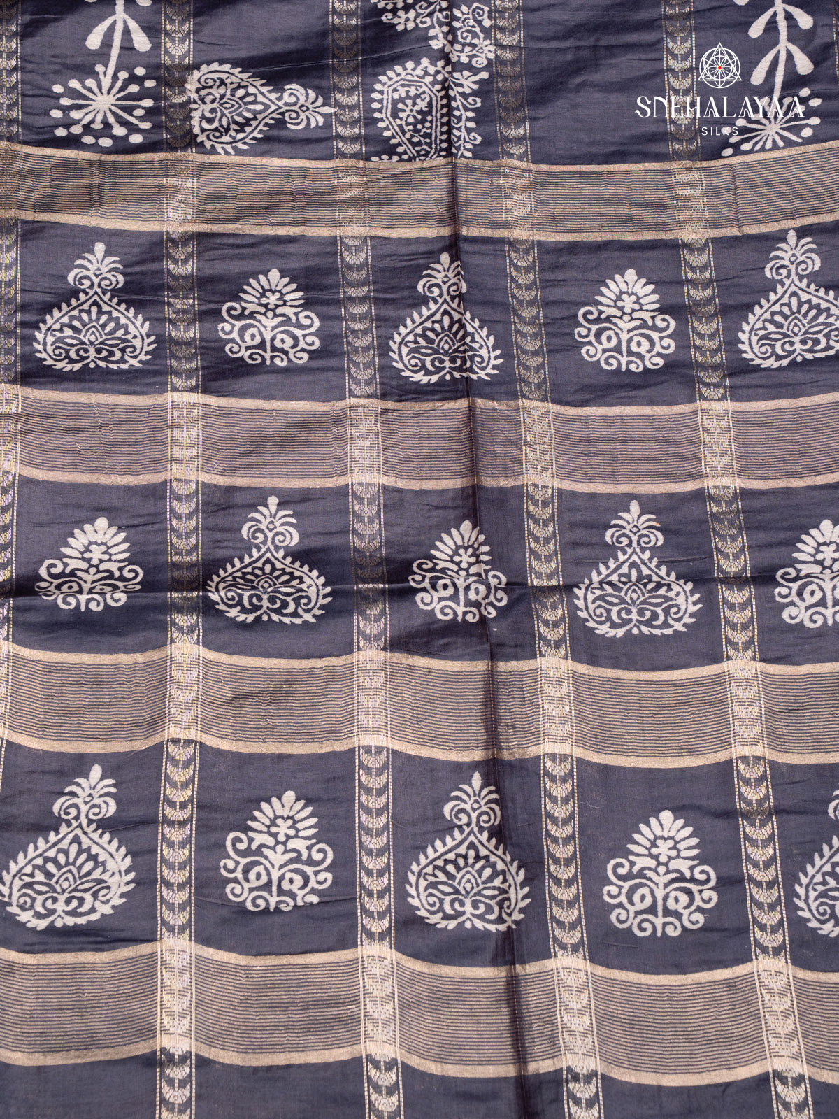 Black Bamboo Silk Saree
