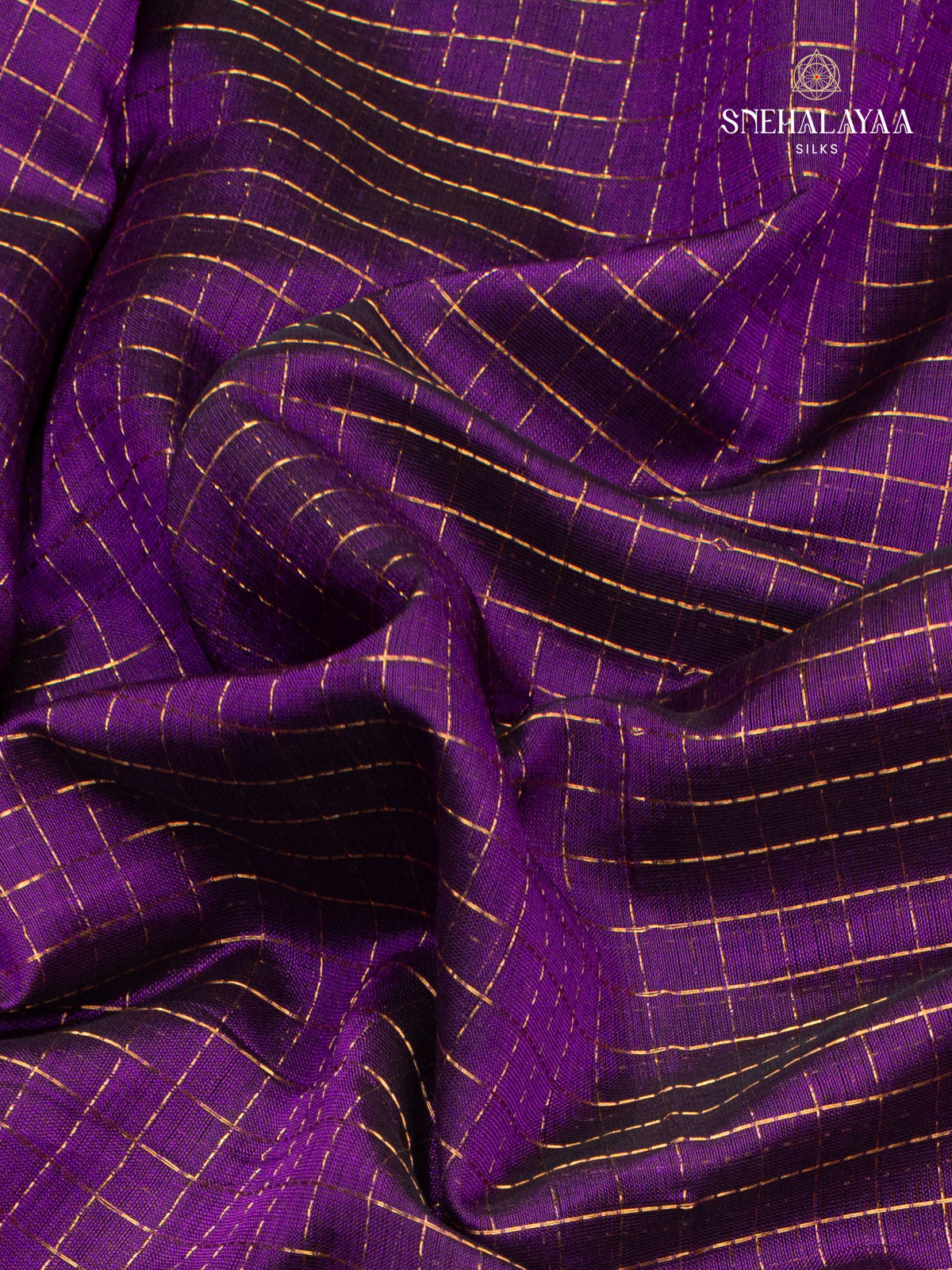 Violet Kanchi Silk Cotton Saree