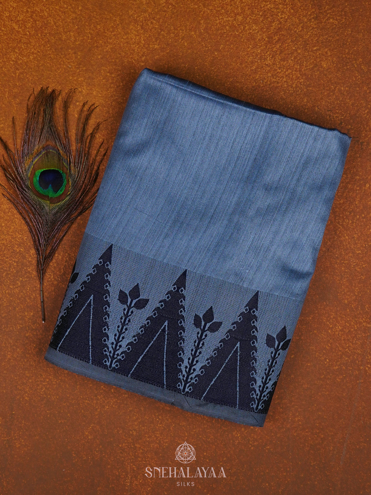 Blue Jute Saree