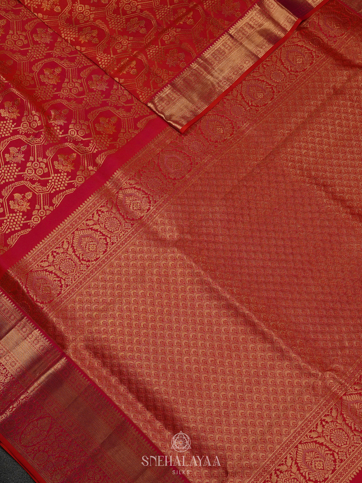 Red Kanjivaram Silk Saree