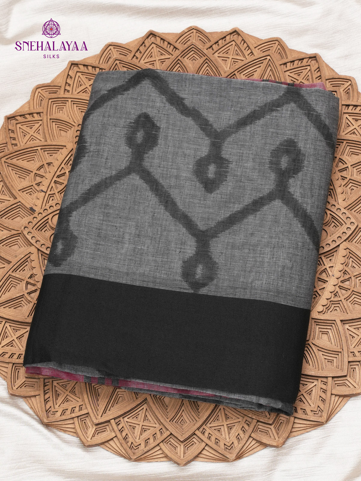 Grey Khadi Cotton Saree