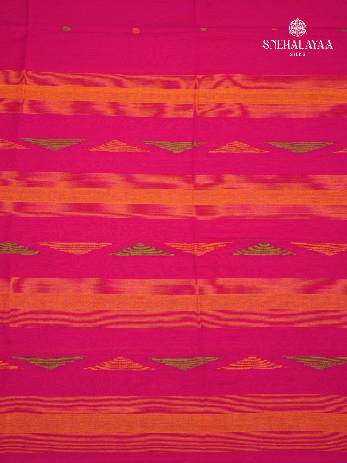 Rani Pink Khadi Cotton Saree