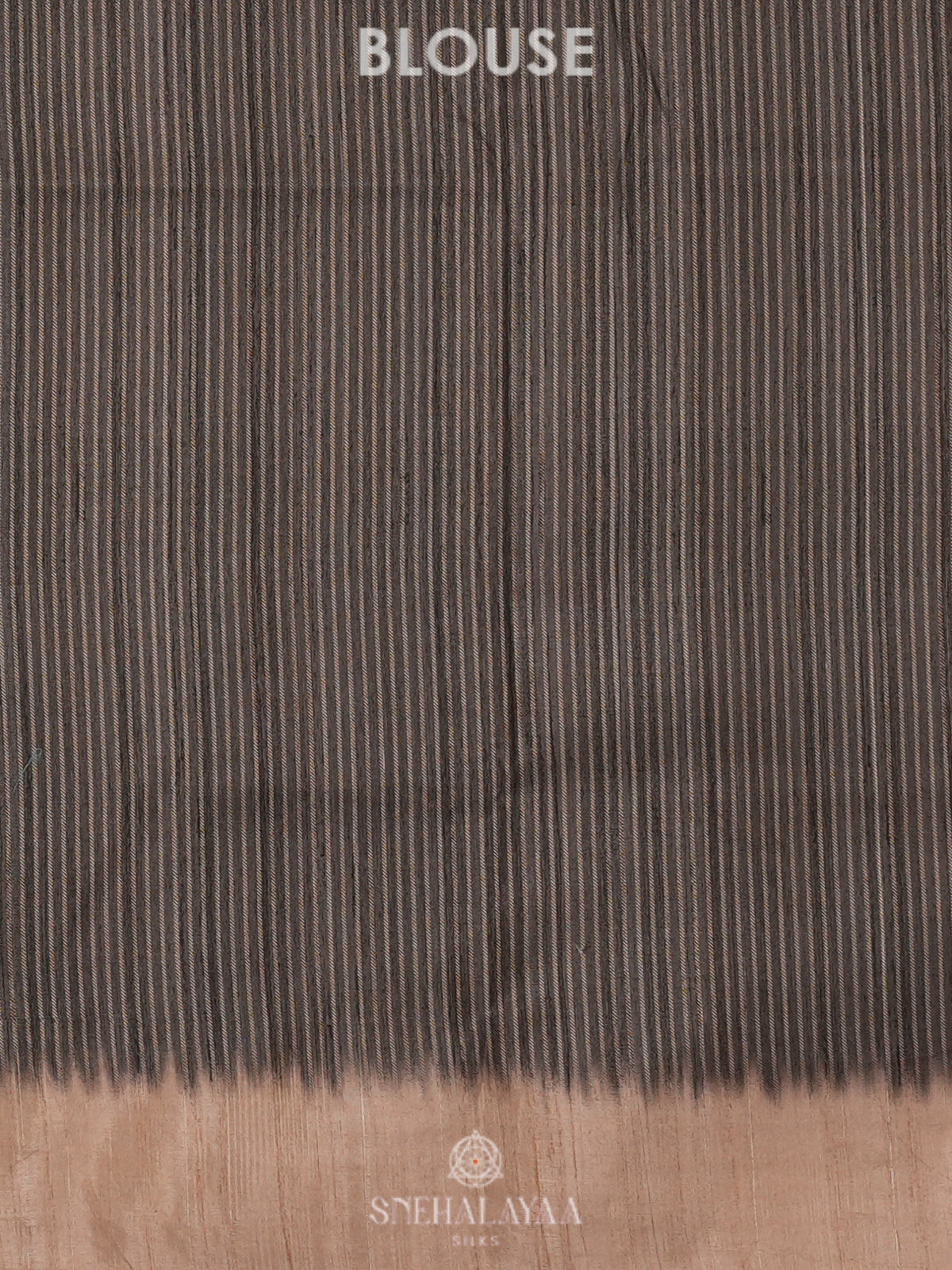 Grey Tussar Embroidery Saree