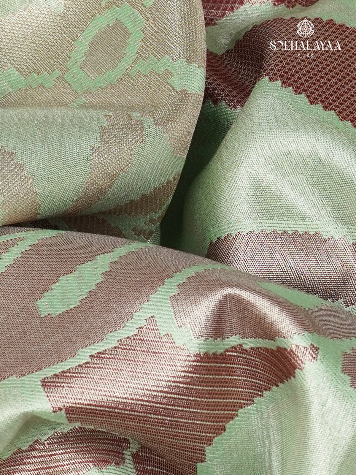 Sage Green Art Silk Saree