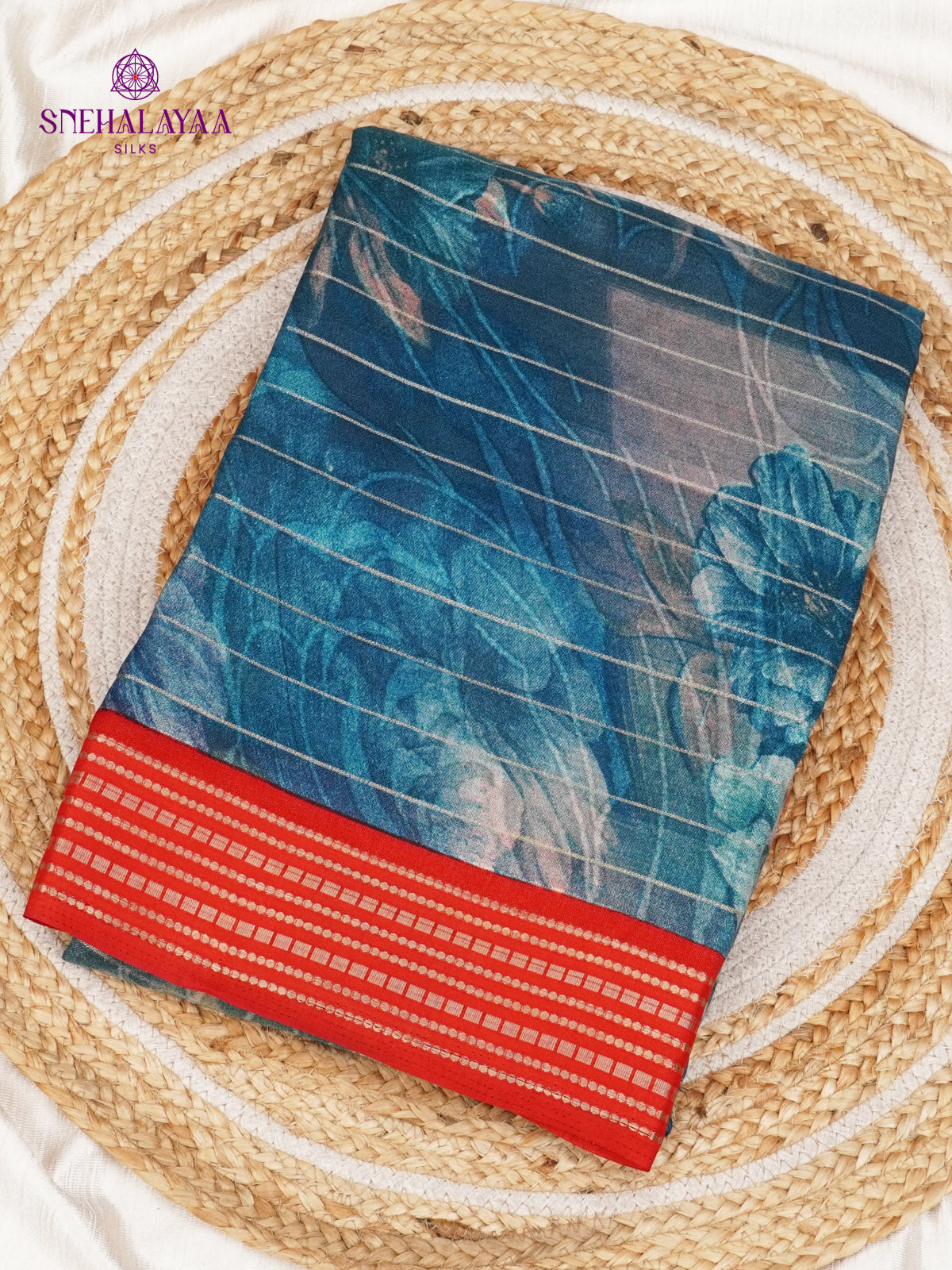 Blue Dola Silk Saree