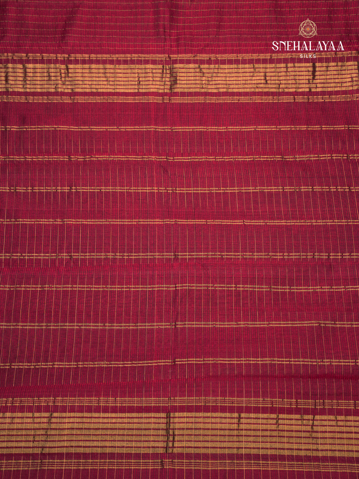 Maroon Mangalagiri Silk Cotton Saree
