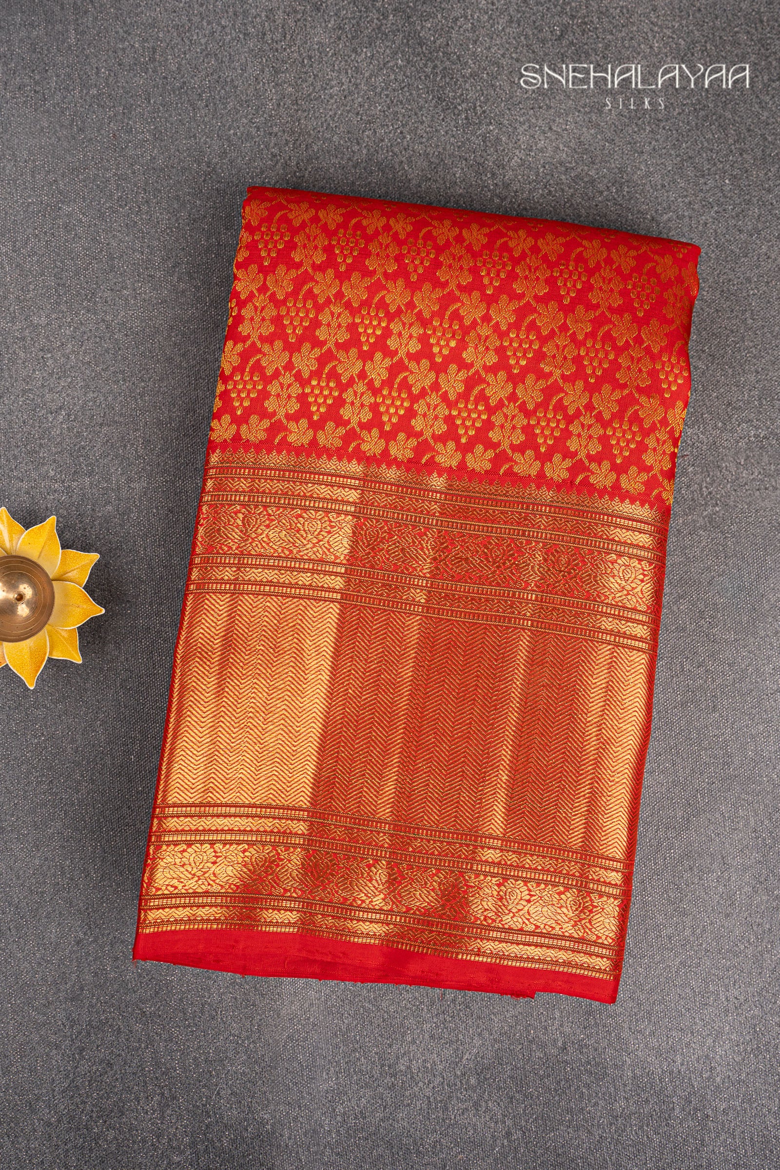 Red Kancheevaram Silk Saree