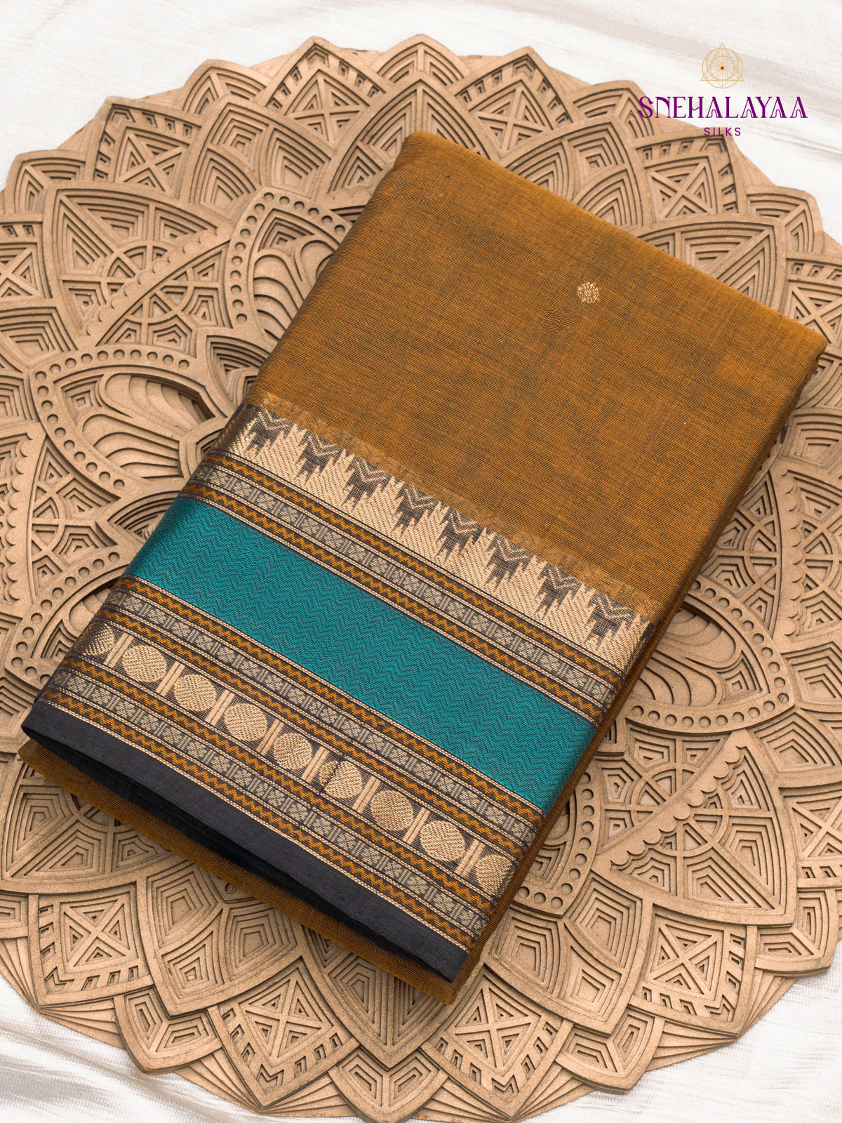 Light Brown Kanchi Cotton Saree