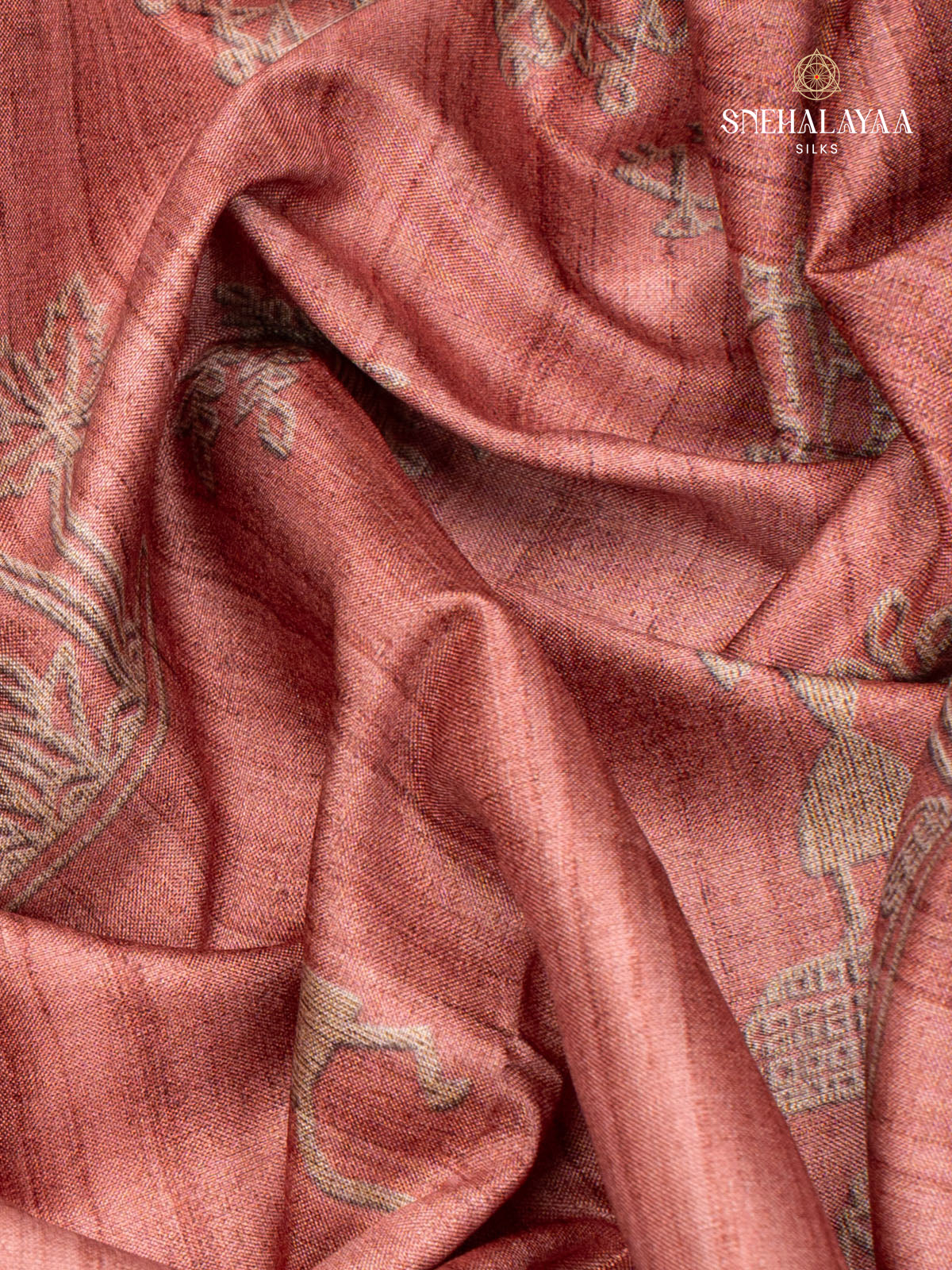 Rust Rose Dola Saree