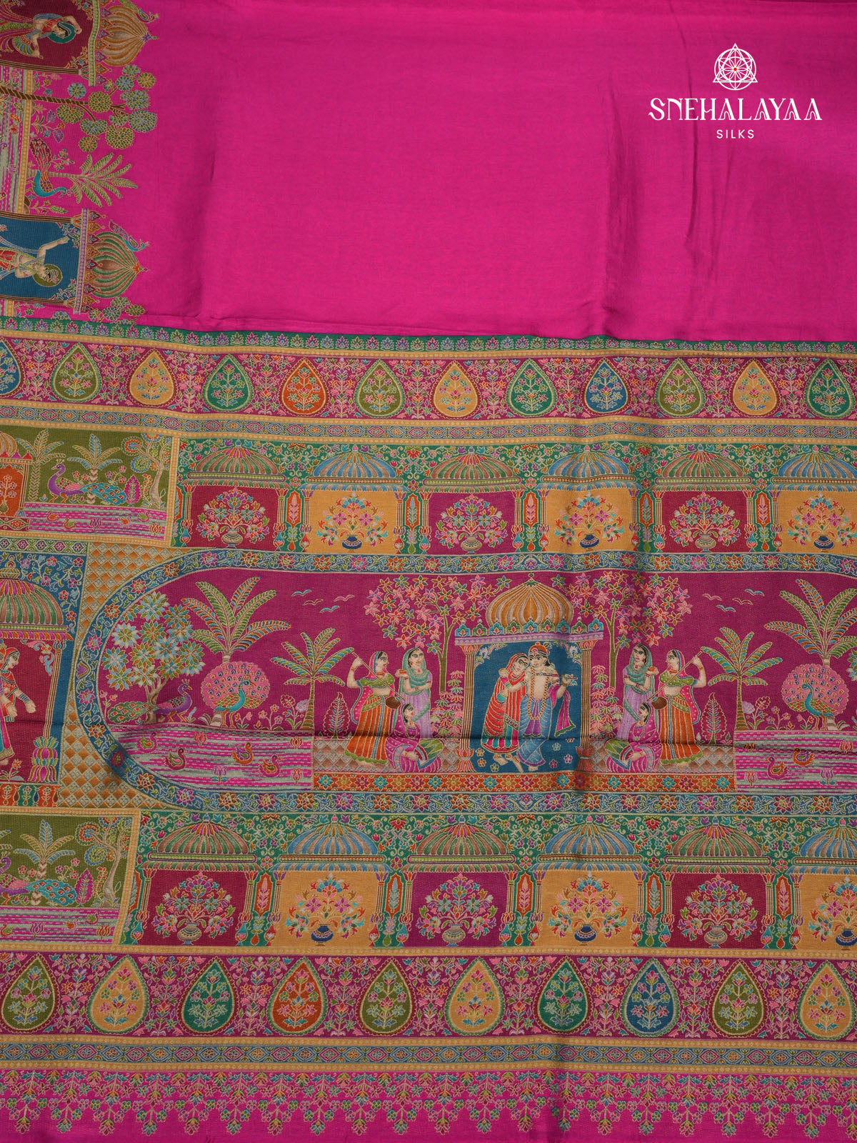 Pink Banaras Silk Saree