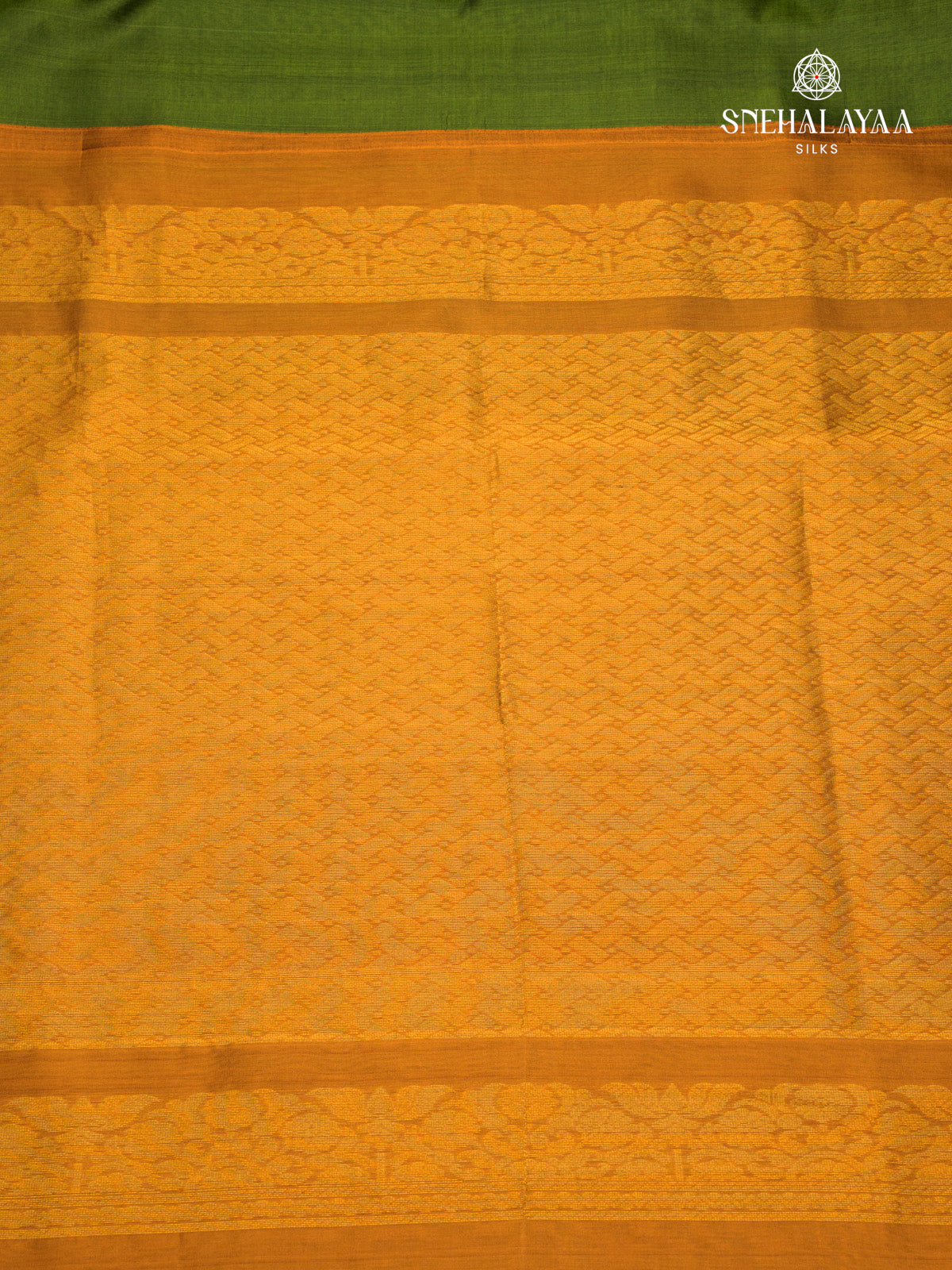 Olive Green Kanchi Silk Cotton Saree