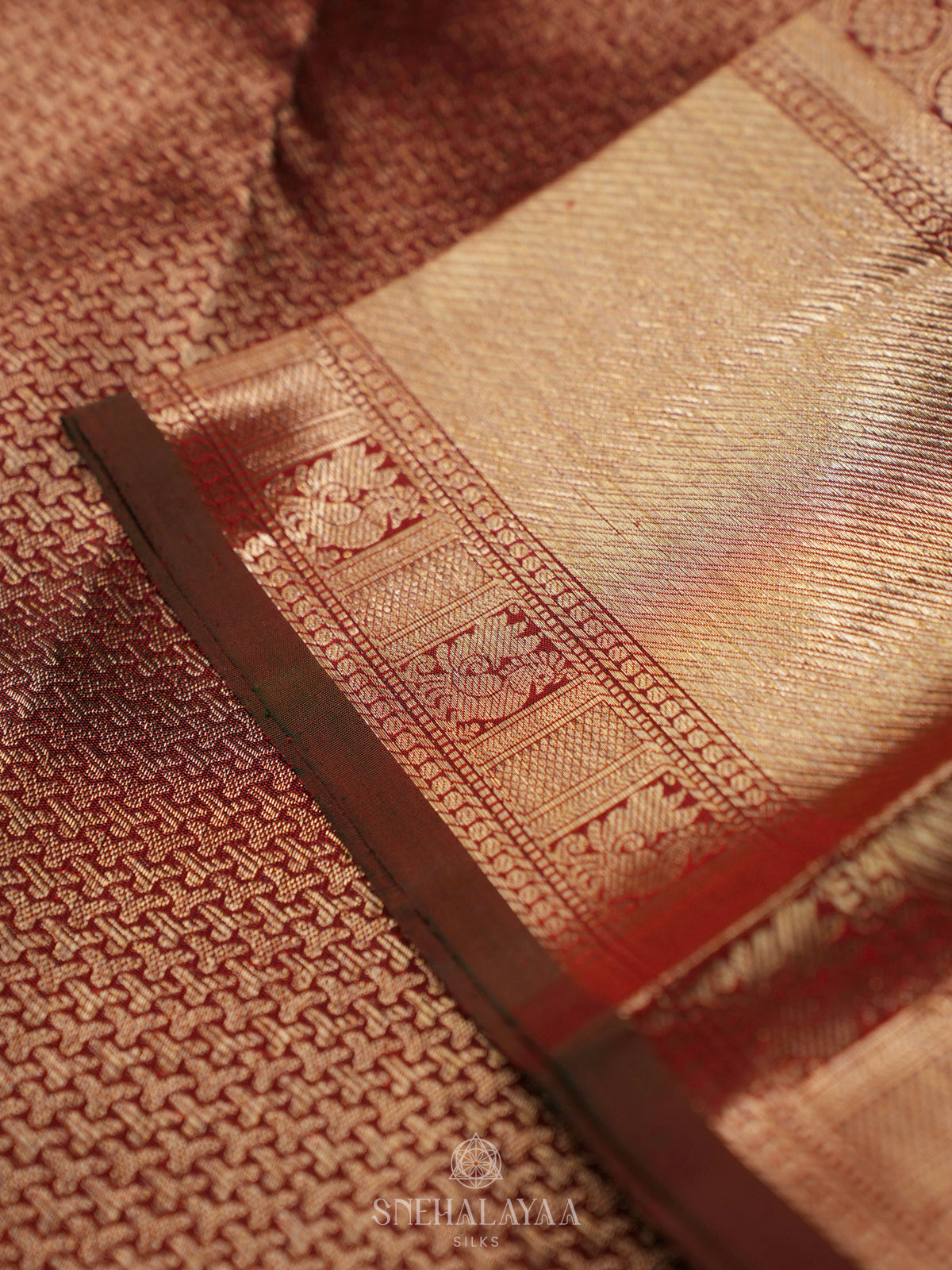 Maroon Kanjivaram Silk Saree