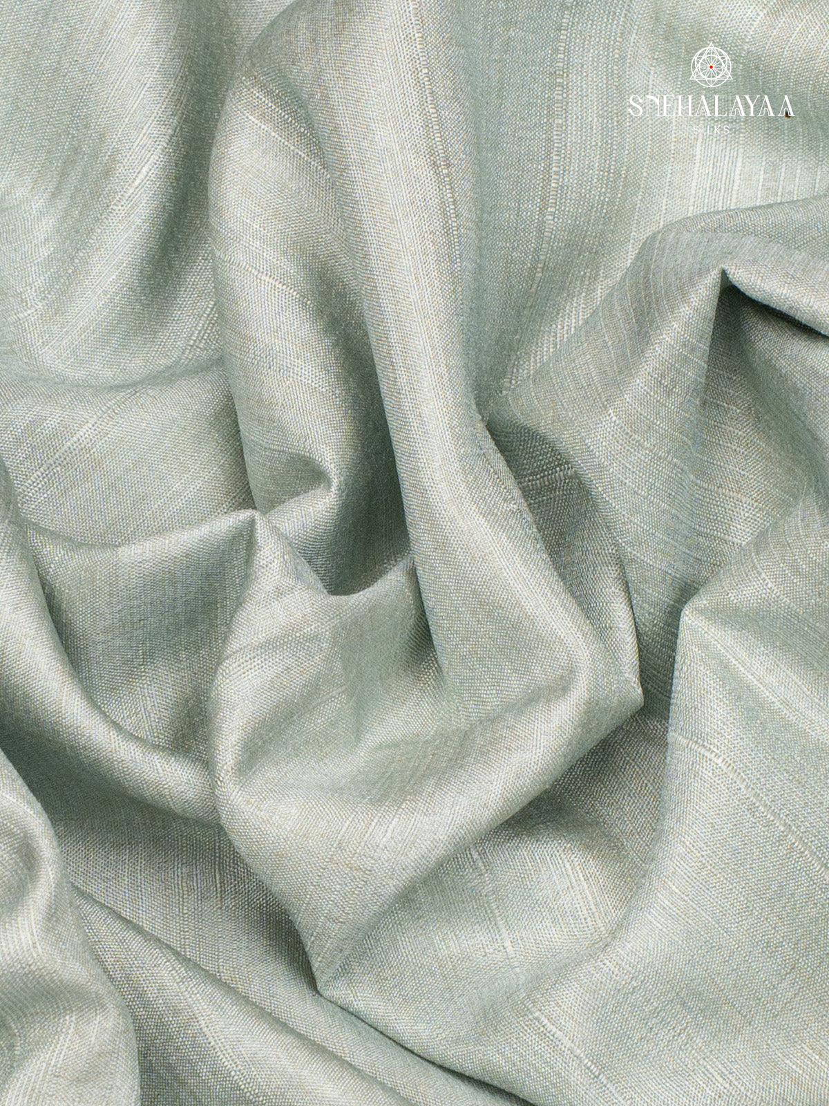 Pastel Blue Tussar Saree