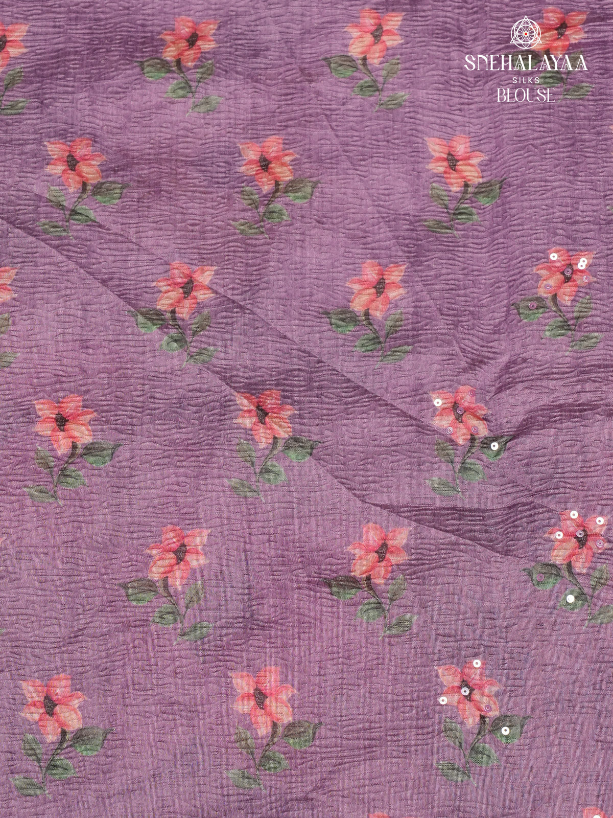 Lilac Crush Embroidery Saree