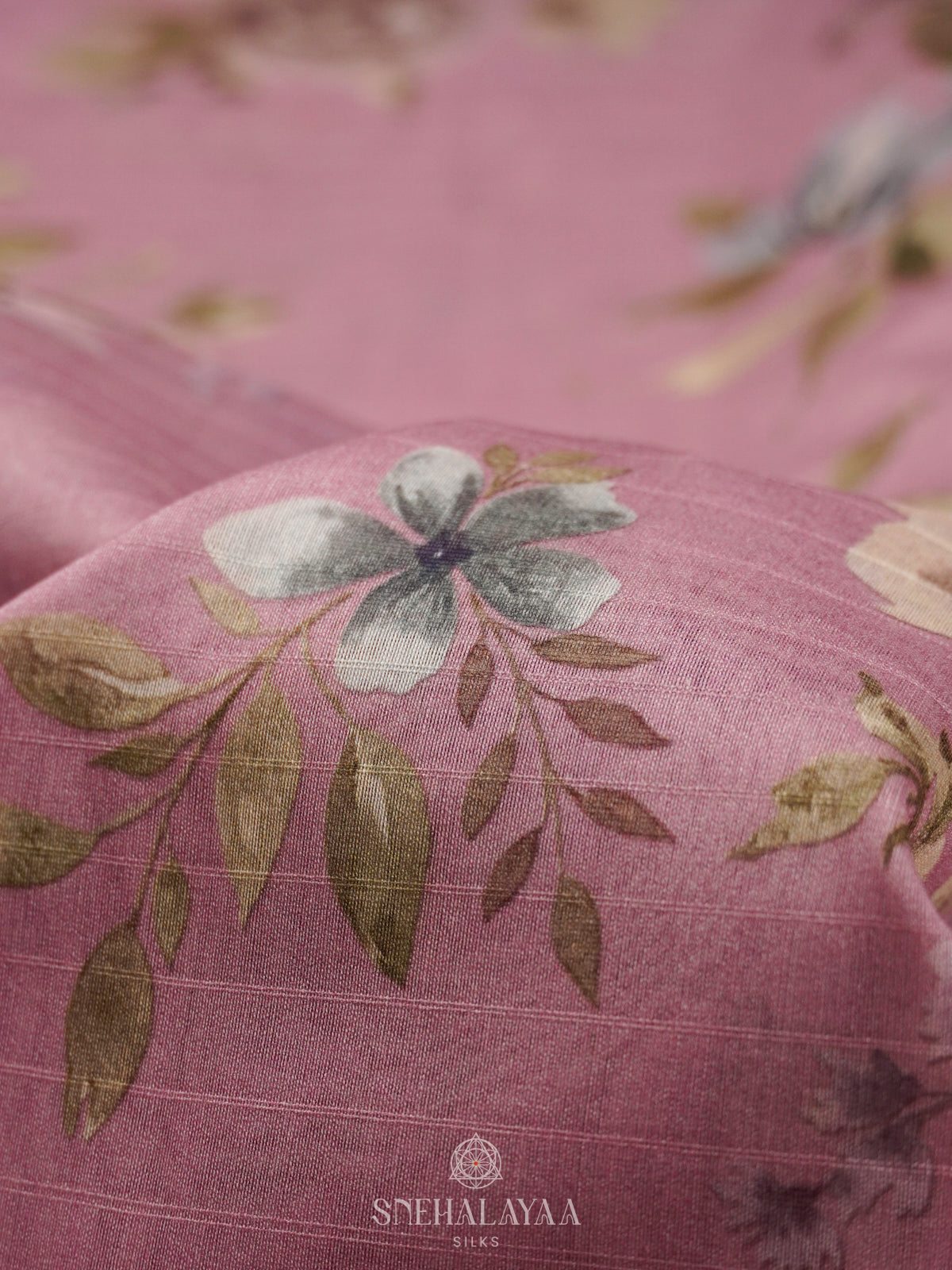 Pale Pink Chanderi Saree