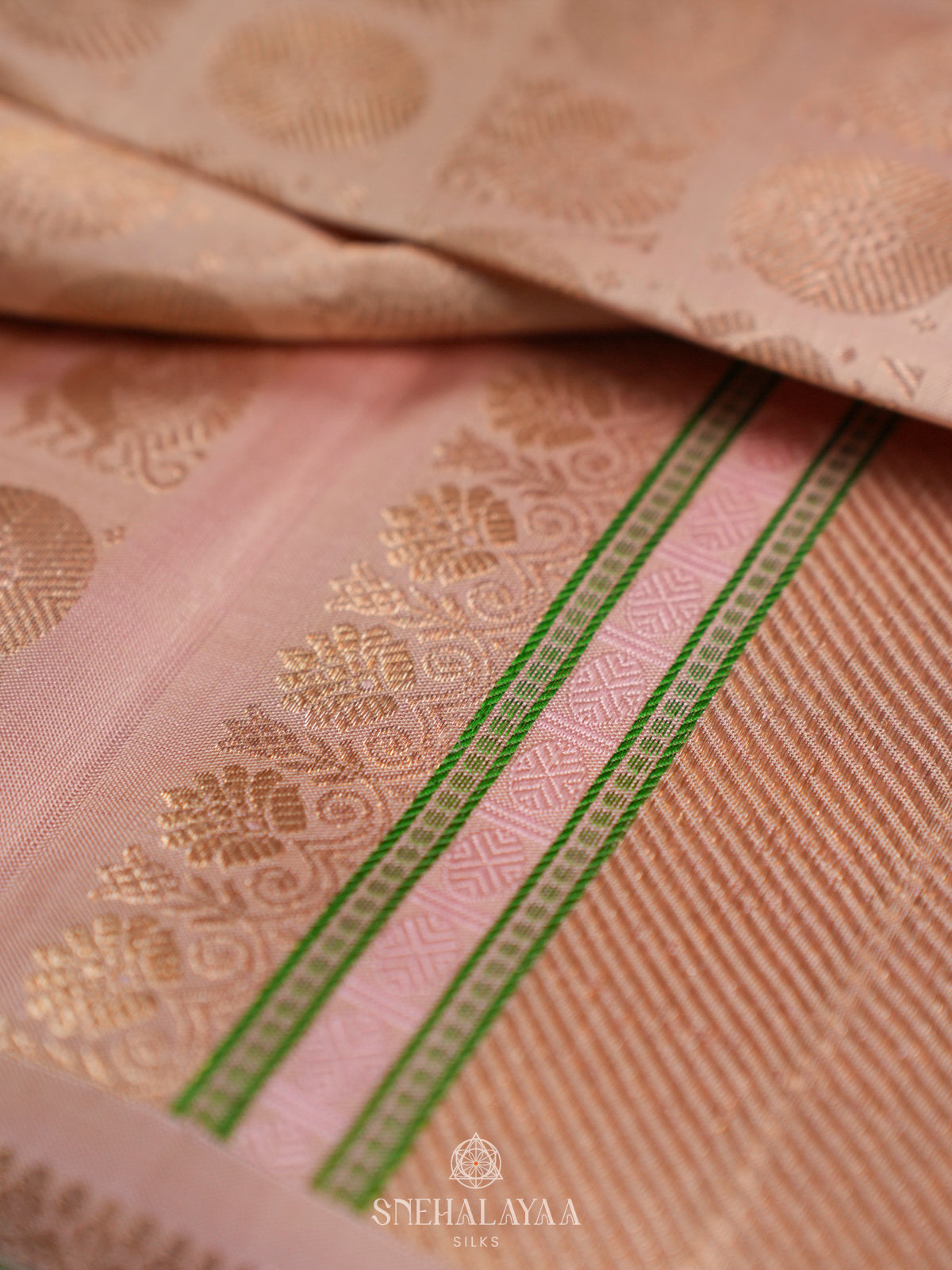 Gold Kanjivaram Silk Saree