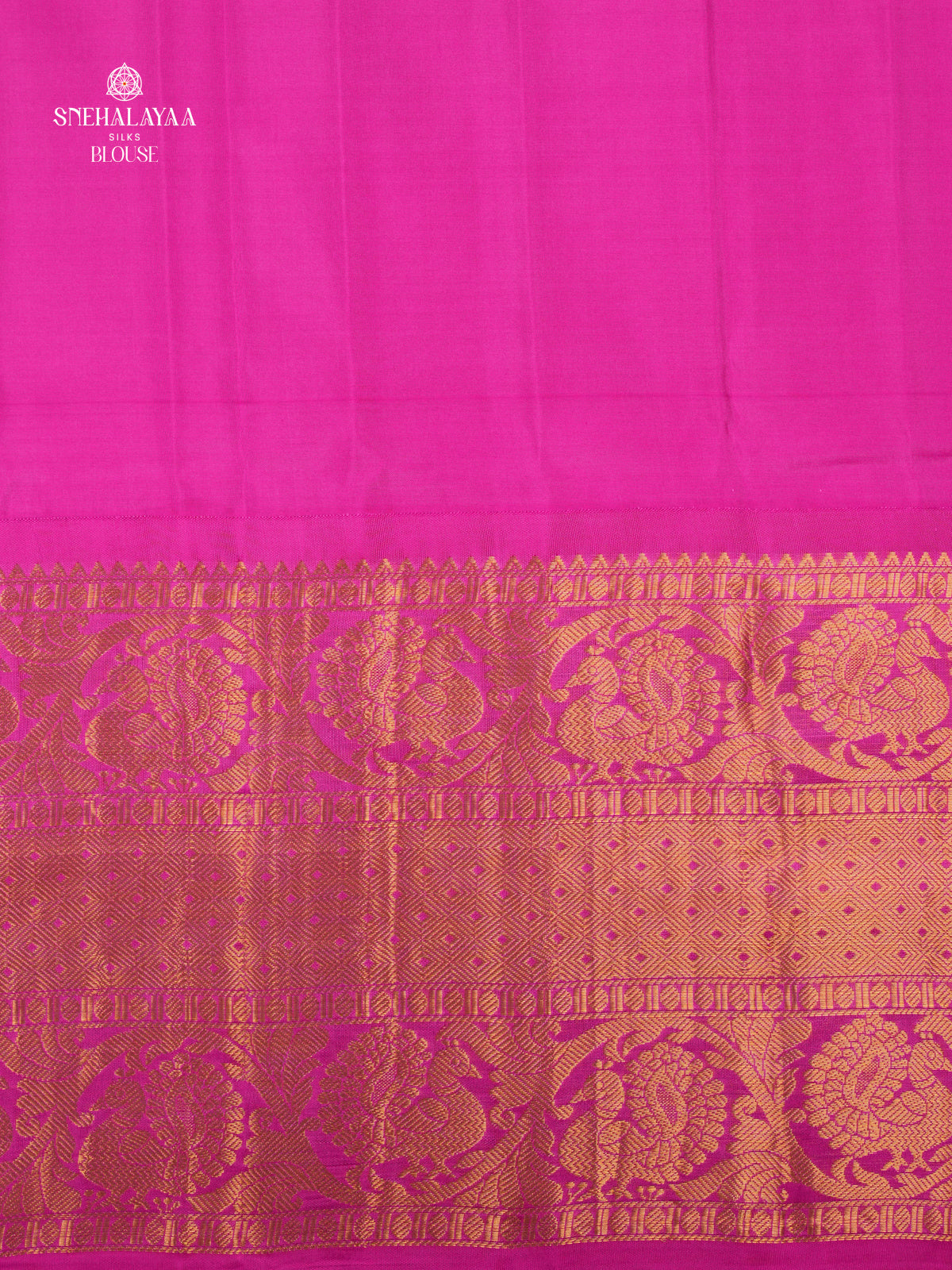 Cream Gadwal Silk Saree